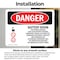 Signmission Battery Room Authorized Personnel Only Danger Sign, Vinyl Decal, 10in W x 7in L, 2PK OS-2PACK-DS-D-710-L-1842 - alternate 4